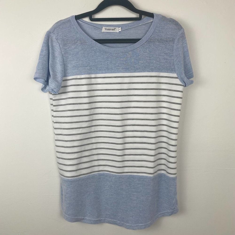 Vemvan blouse size S color blue, white
